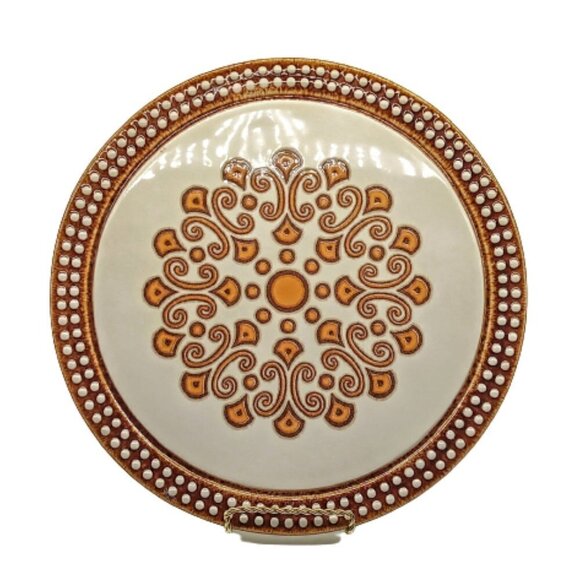 Vintage 1970s Herbolzheim German Ceramic Round Tray - Picture 1 of 5